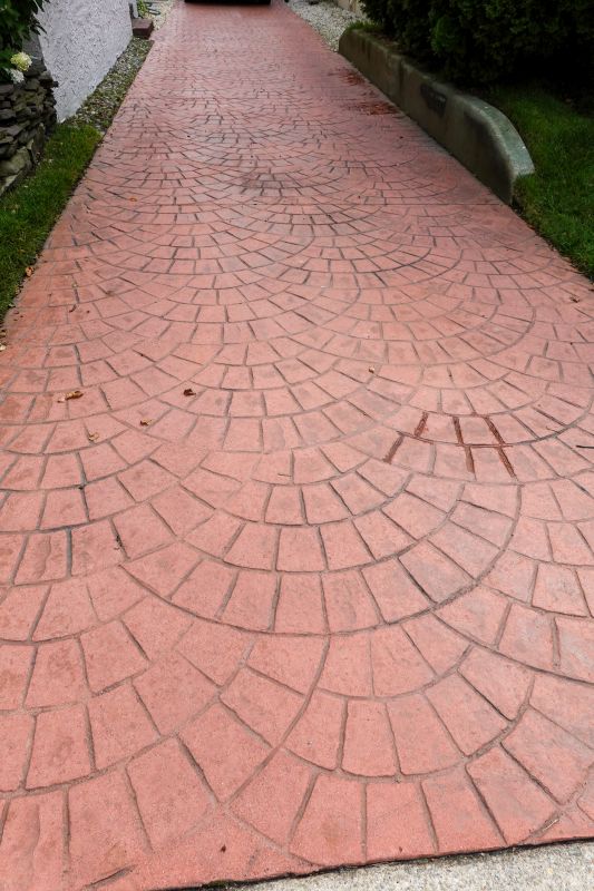Stamped Concrete Driveway Service detail