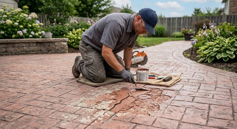 Stamped Concrete Service project example