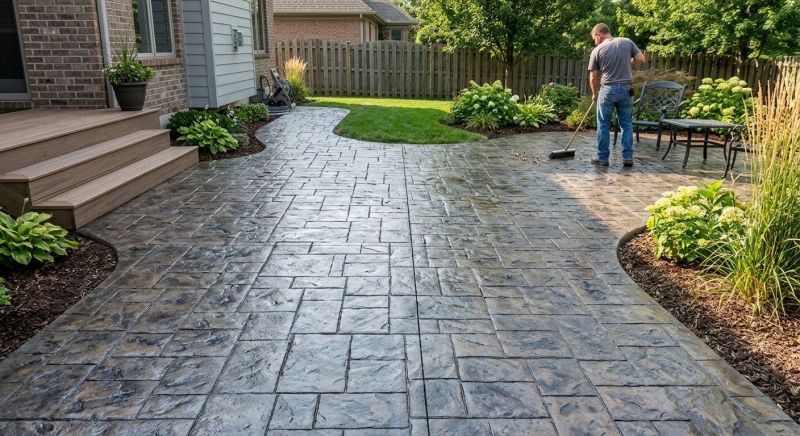 Stamped Concrete Installation project example